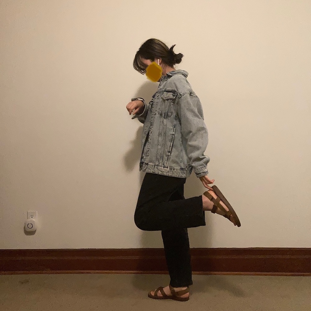Zara Oversized Denim/Jean Jacket (lighter blue)